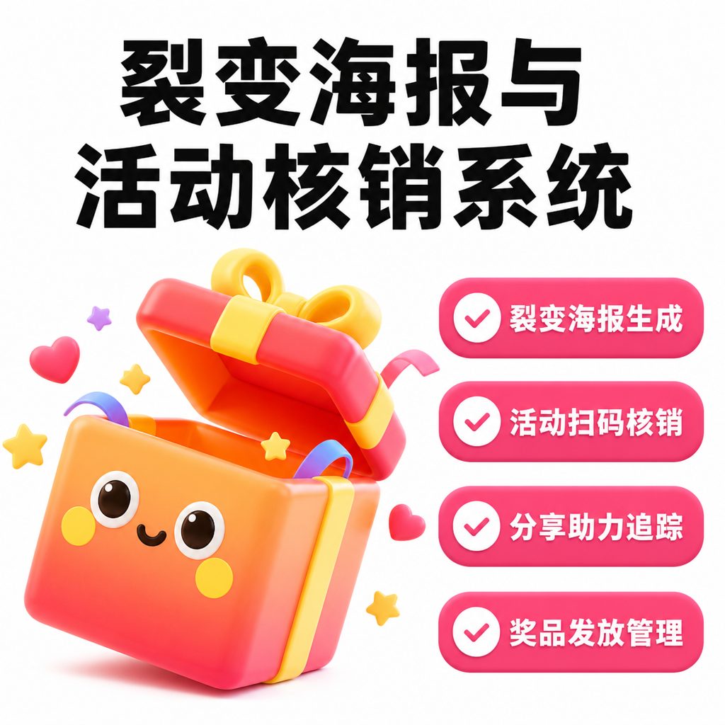 裂变海报与活动核销系统