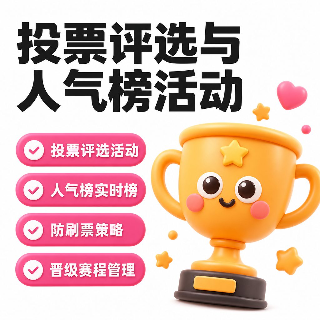投票评选与人气榜活动
