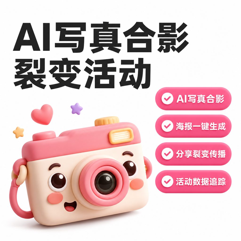 AI 写真合影与海报裂变活动