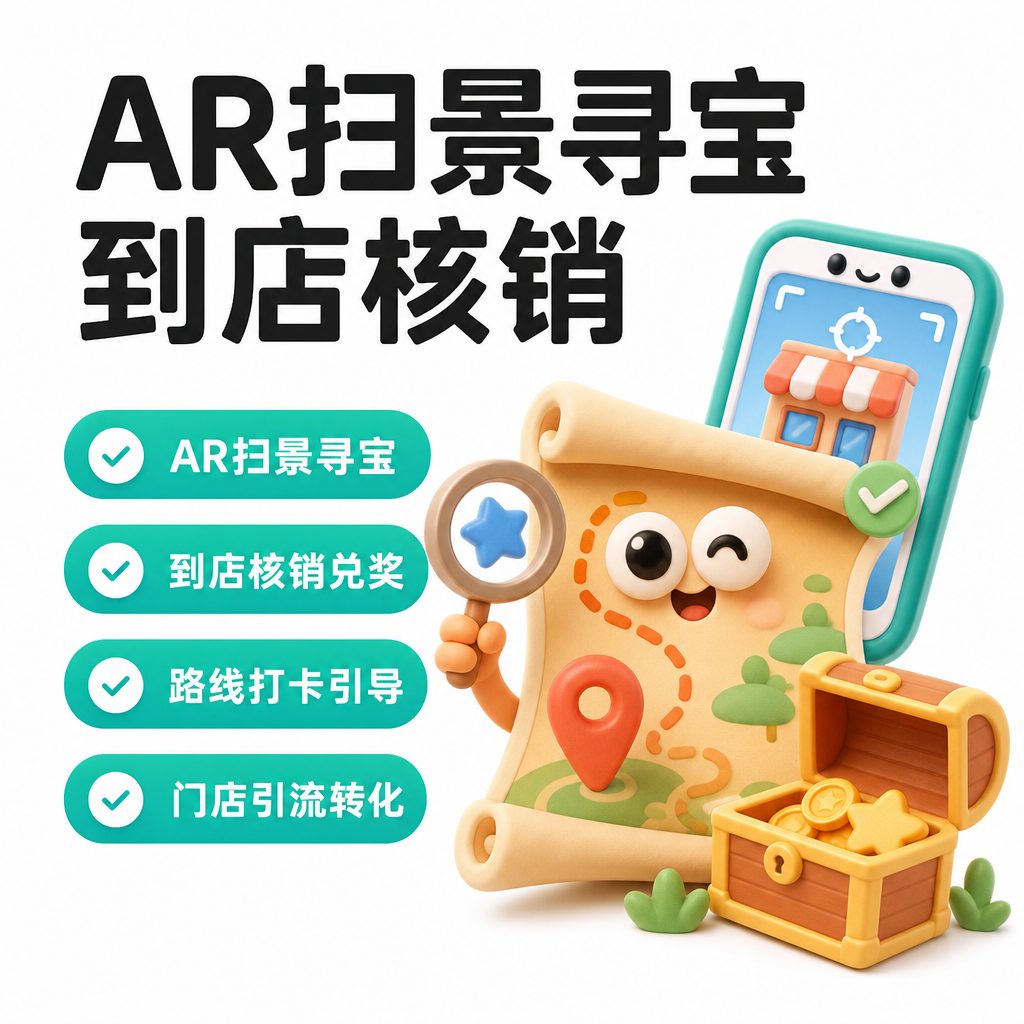 AR 扫景寻宝与到店核销活动