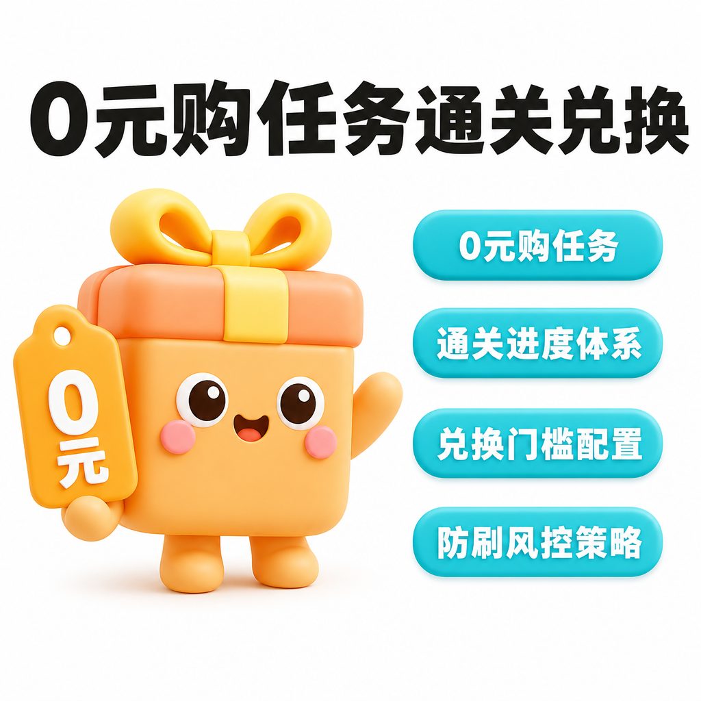 0 元购任务通关兑换系统