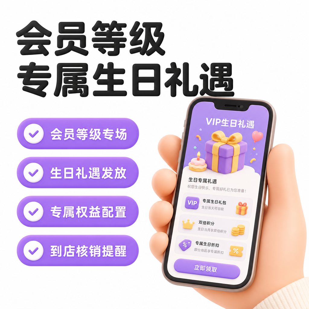 会员等级专属场与生日礼遇活动
