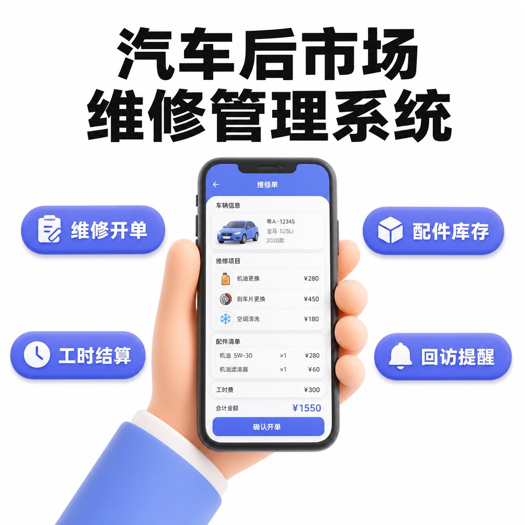 汽车后市场维修管理系统