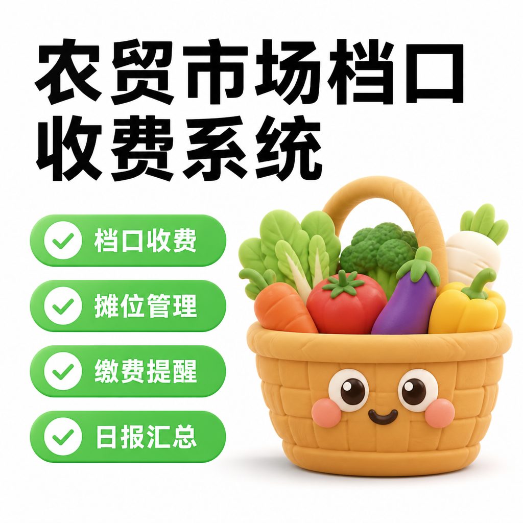 农贸市场档口收费系统