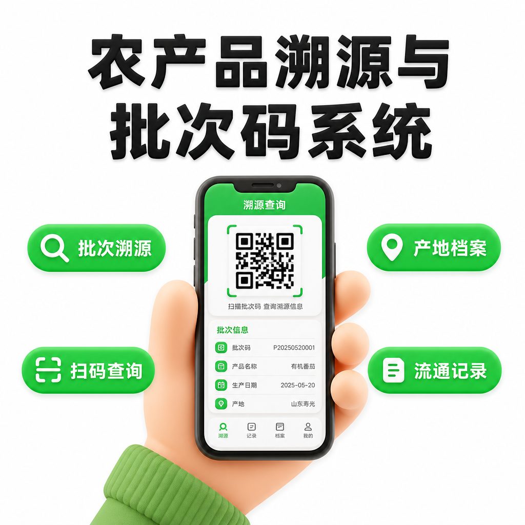 农产品溯源与批次码系统