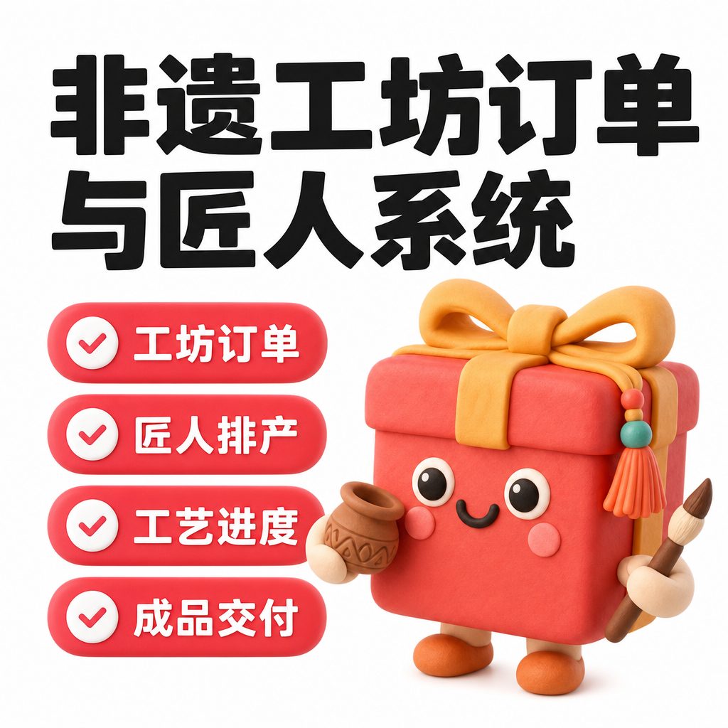非遗工坊订单与匠人系统