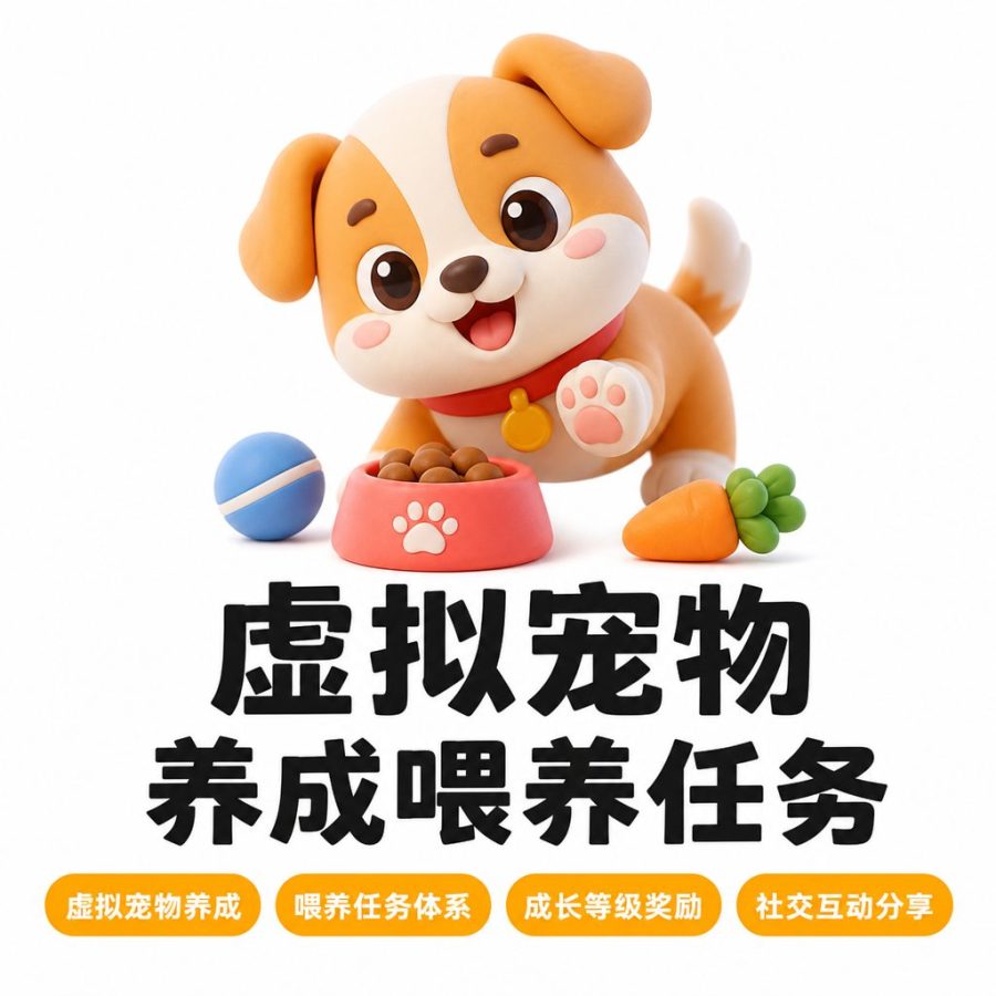 虚拟宠物养成与喂养任务活动