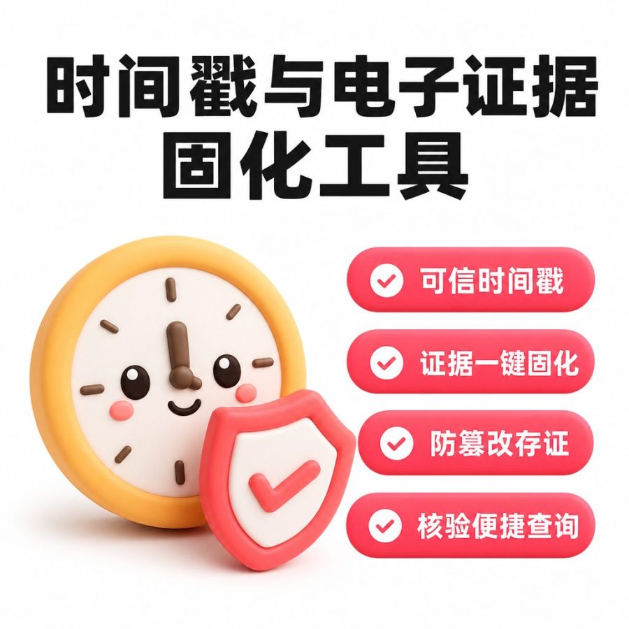 时间戳与电子证据固化工具