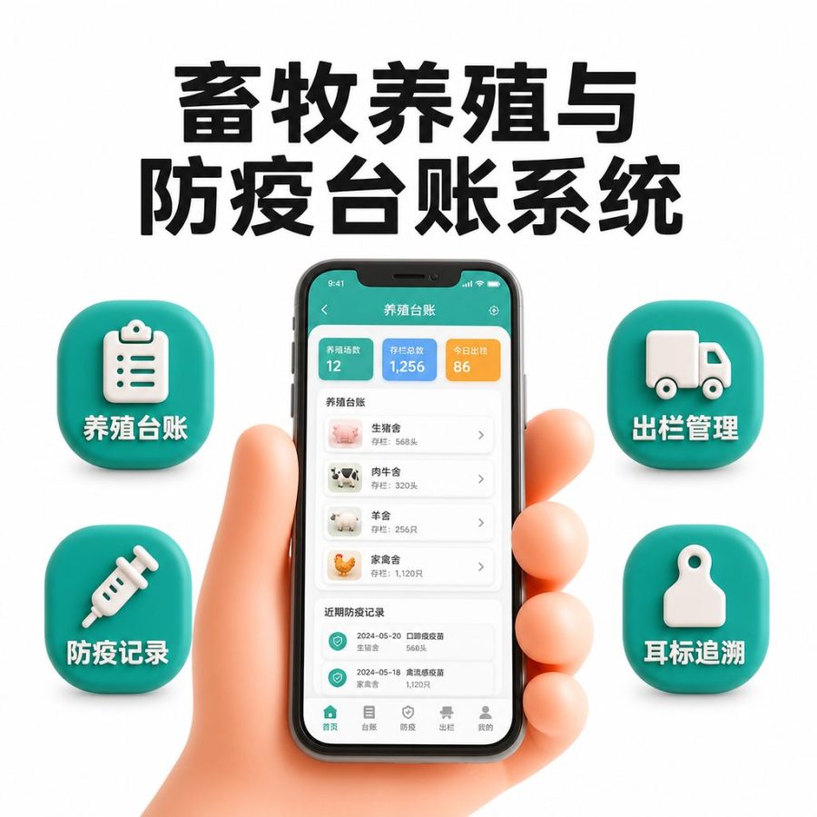 畜牧养殖与防疫台账系统